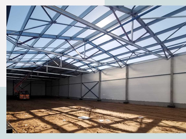 Строительство сенохранилищ в Гае