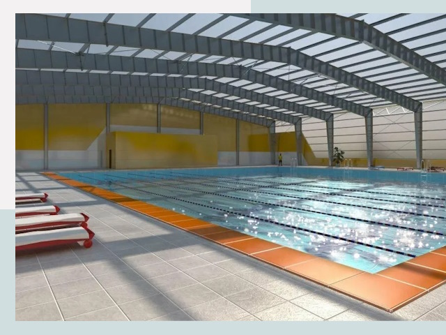 Строительство крытых бассейнов в Гае