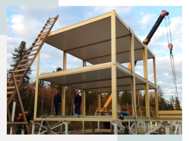 Строительство модульных здания Гай