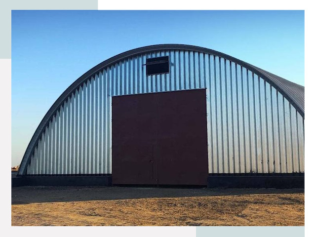 Арочные ангары в Гае