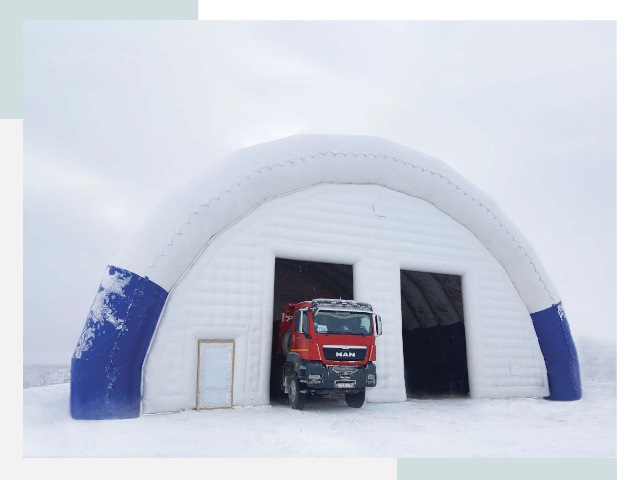 Мобильные ангары в Гае