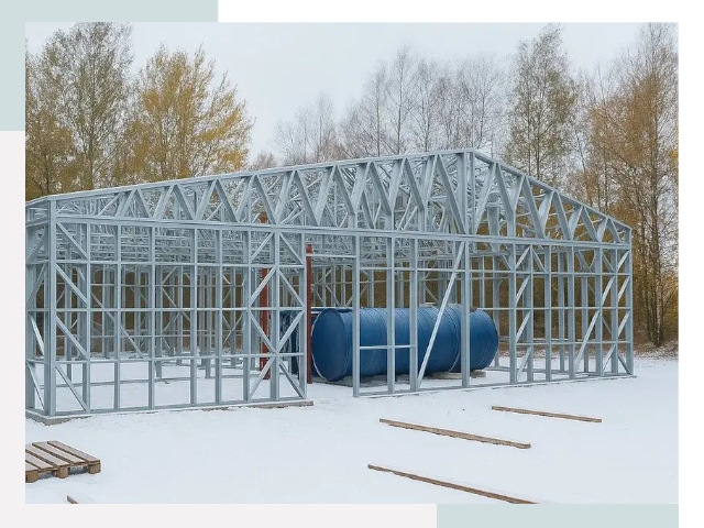 Металлические ангары в Гае