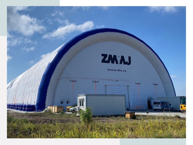 Брендирование ангаров в Гае